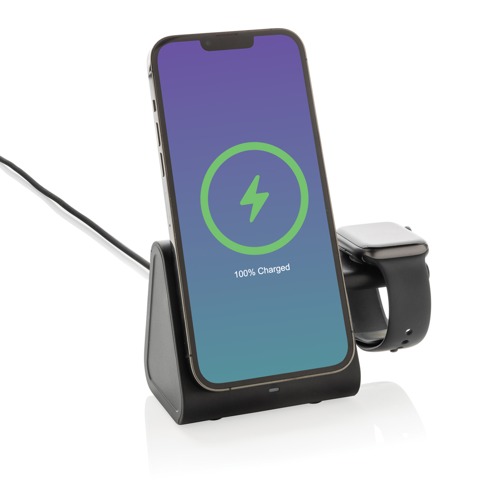 Cargador Powerbase 3 en 1 de plástico reciclado  RCS