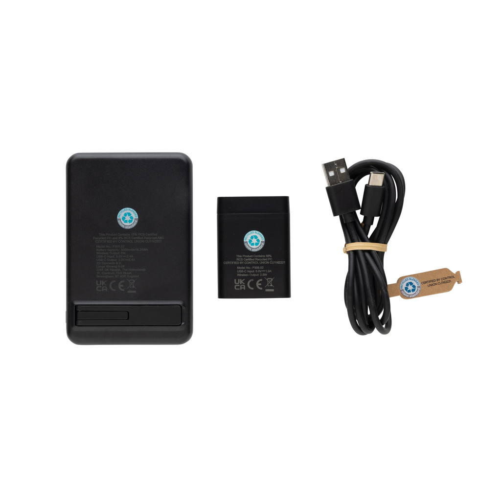 Cargador Powerbase 3 en 1 de plástico reciclado  RCS