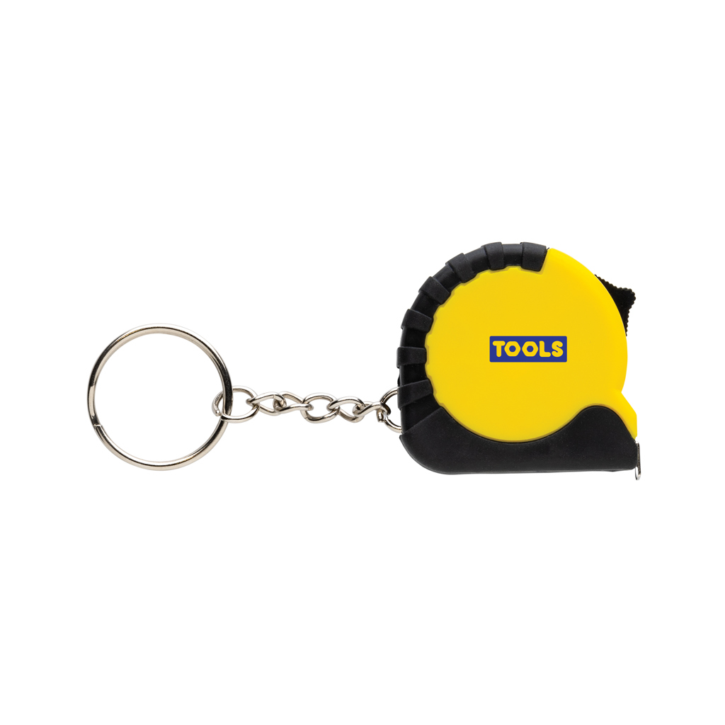 Llavero con cinta de 1m de ABS reciclado MeasureMate RCS
