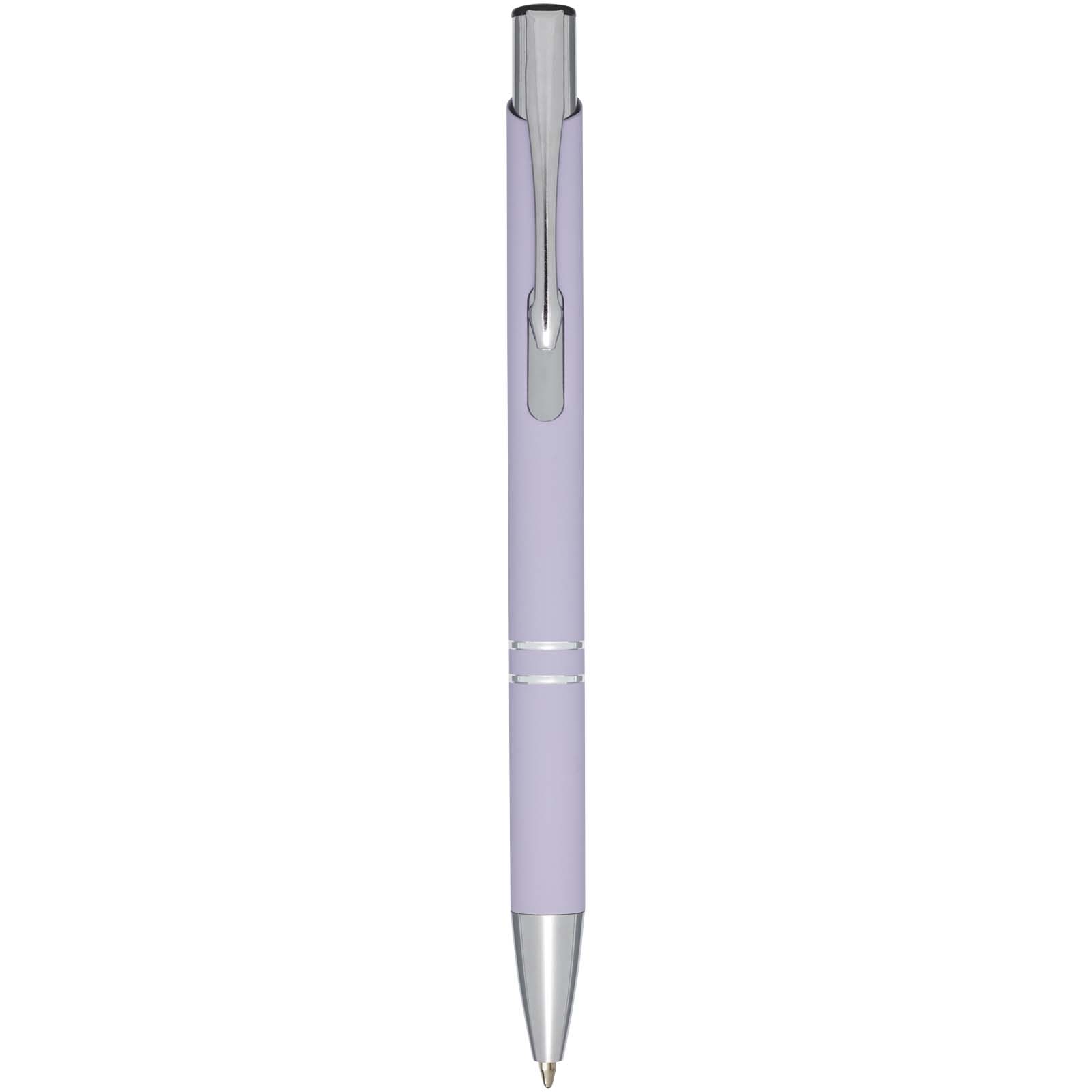 Bolígrafo con empuñadura de tacto suave Moneta (tinta negra)
