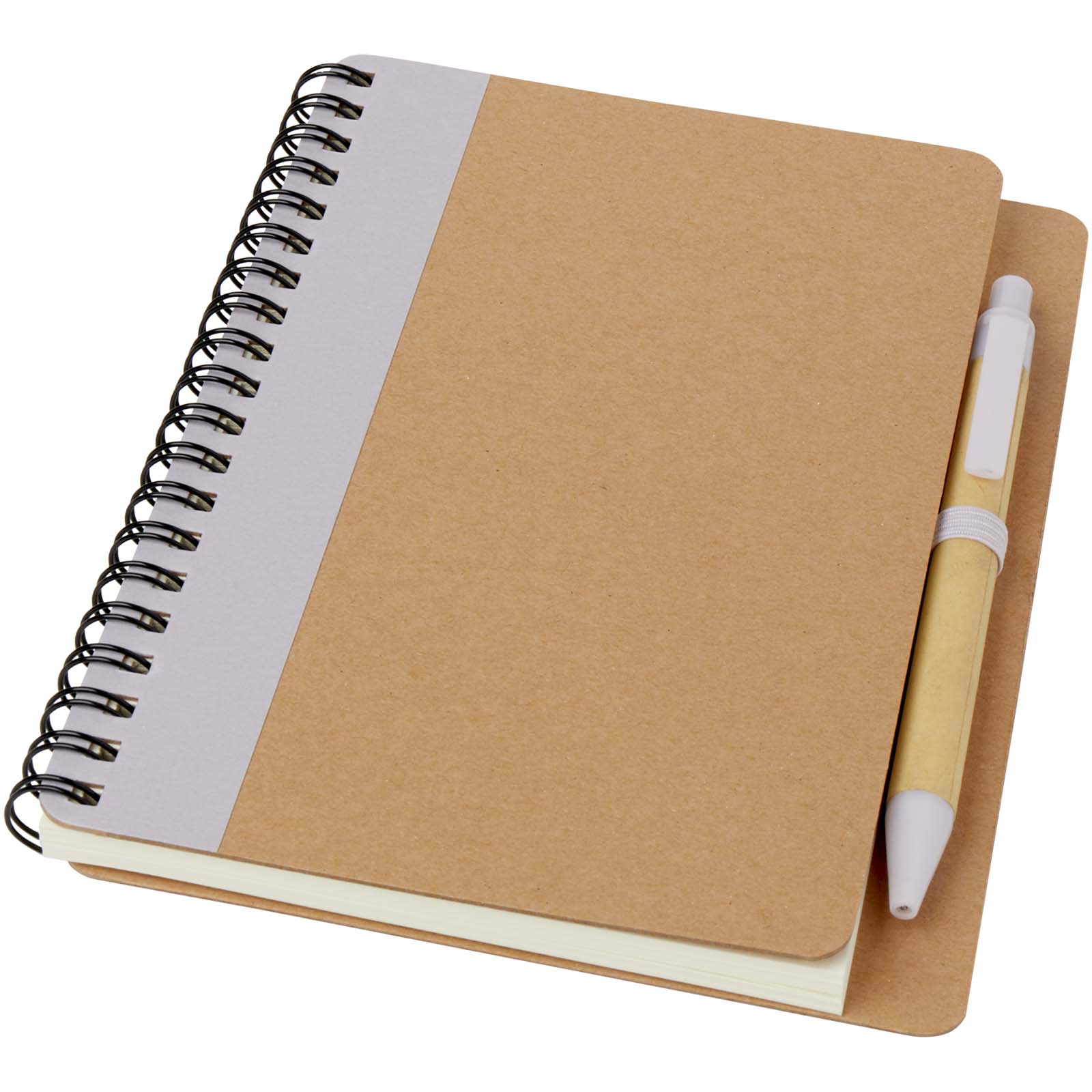 Libreta de papel reciclado con bolígrafo Priestly