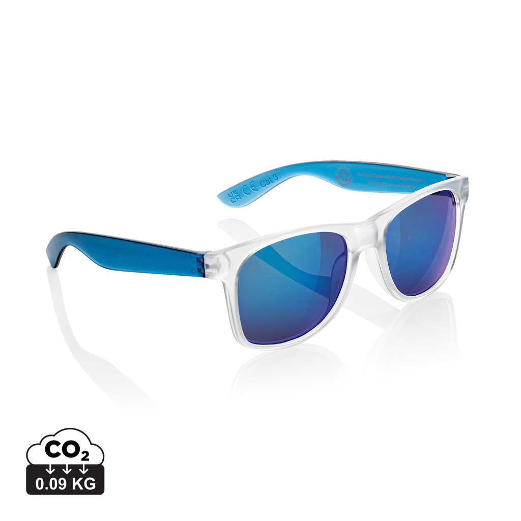Gafas de sol con lentes de espejo de PC reciclado Gleam RCS