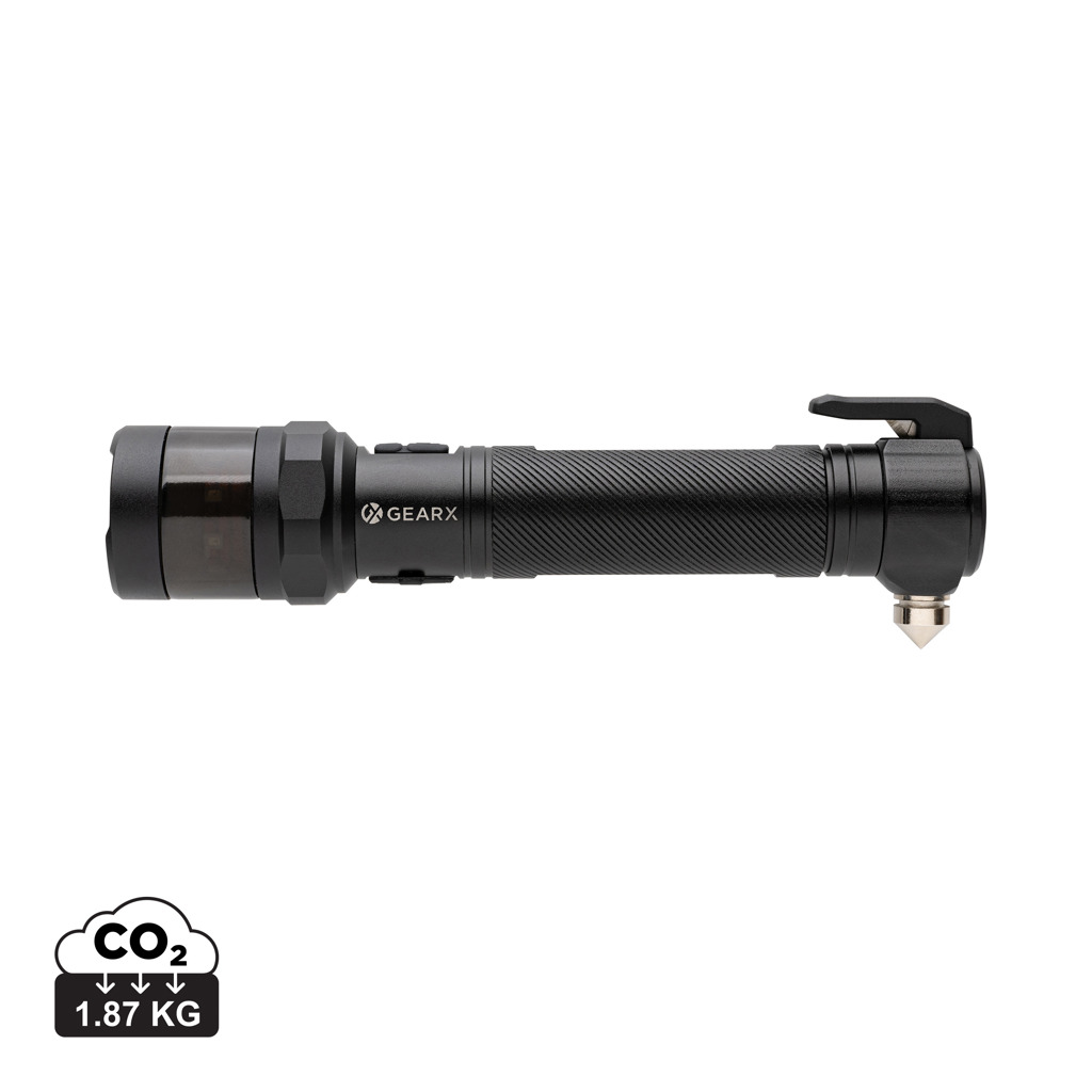 Linterna para coche de aluminio reciclado Gear X RCS