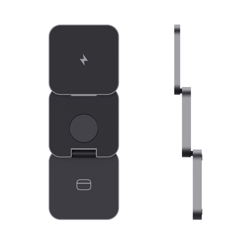 Cargador 15W Terra RCS aluminio reciclado plegable 3 en 1