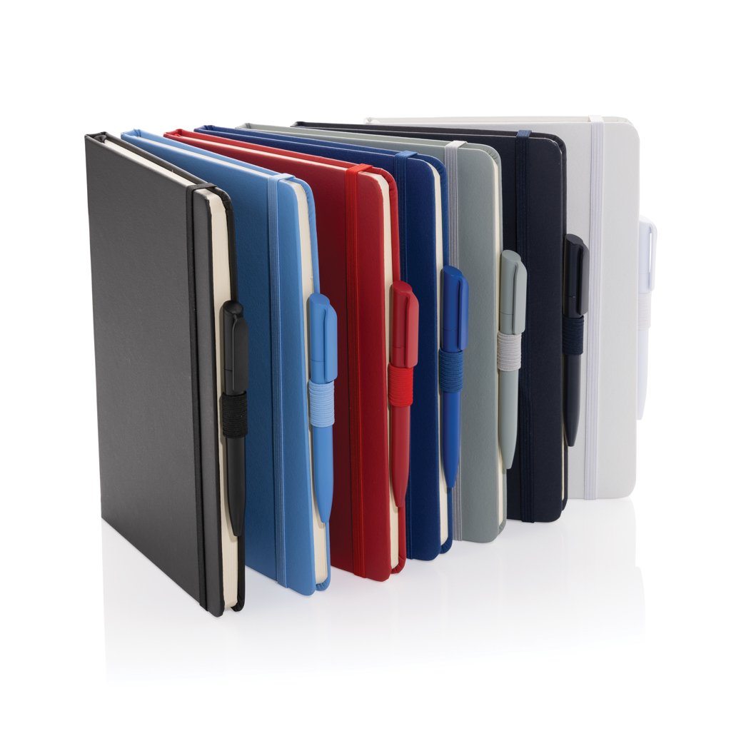 Libreta clásica Sam A5 de piel regenerada certificación RCS