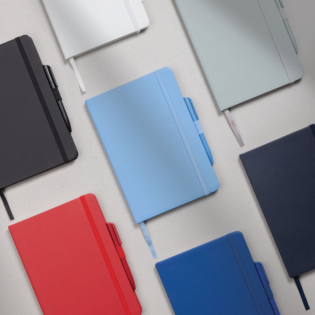 Libreta clásica Sam A5 de piel regenerada certificación RCS