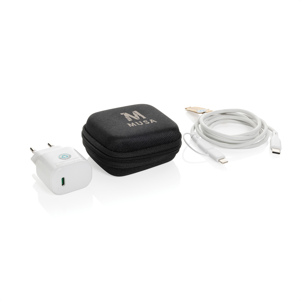 Set de carga 2 piezas Boost RCS PET reciclado 20W tipo C