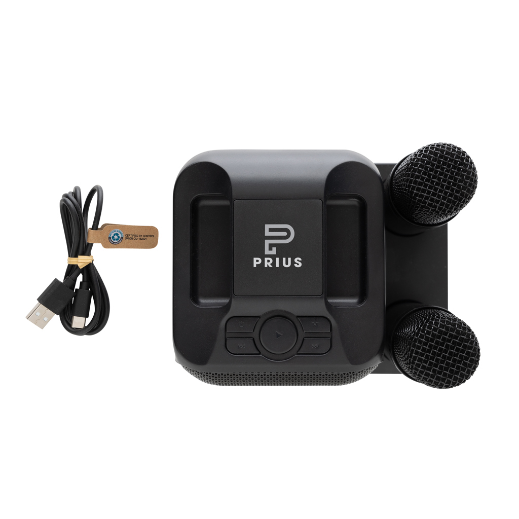 Set karaoke de plástico reciclado Singvibe RCS con doble mic