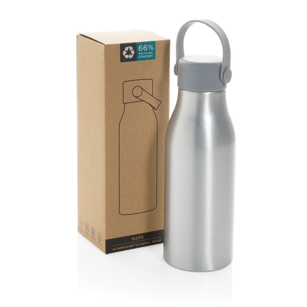 Botella de aluminio reciclado 680m Pluto RCS