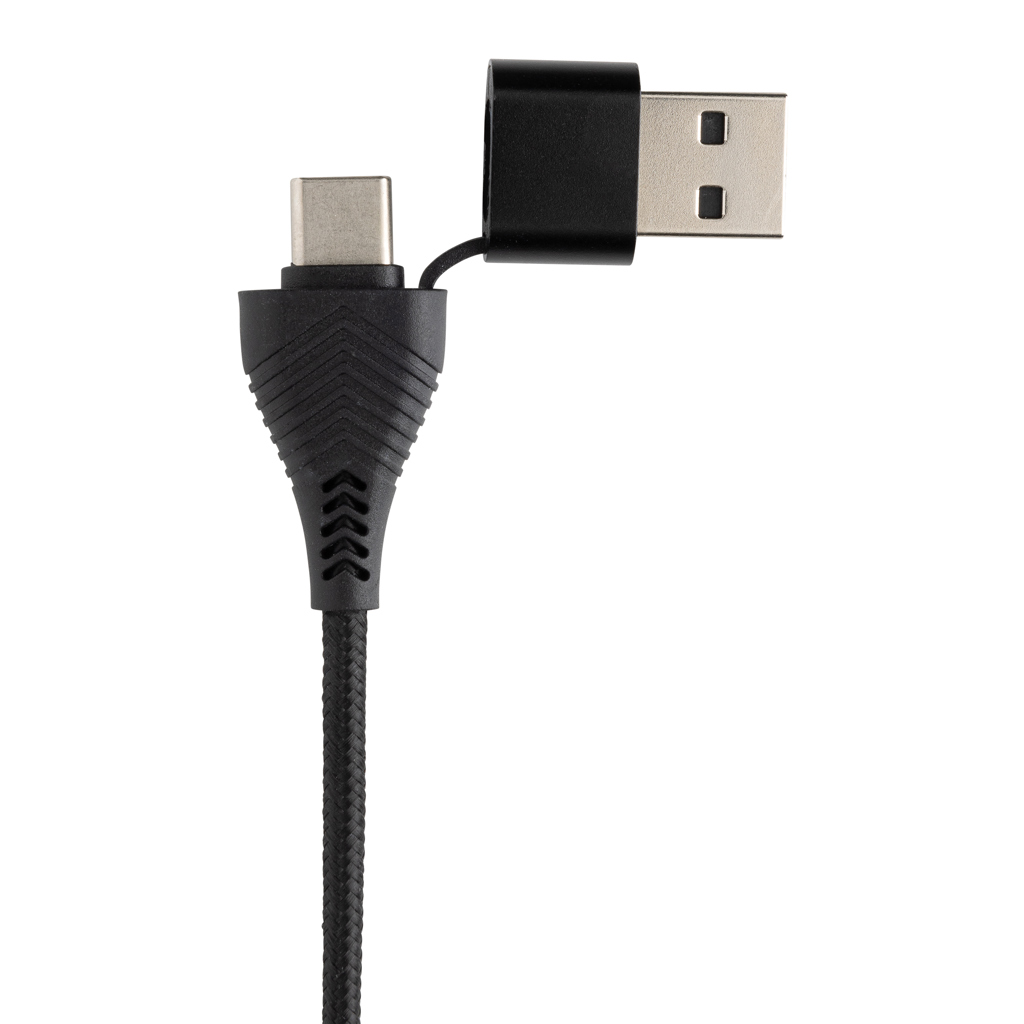 Hub USB Link RCS doble entrada de bambú y plástico reciclado