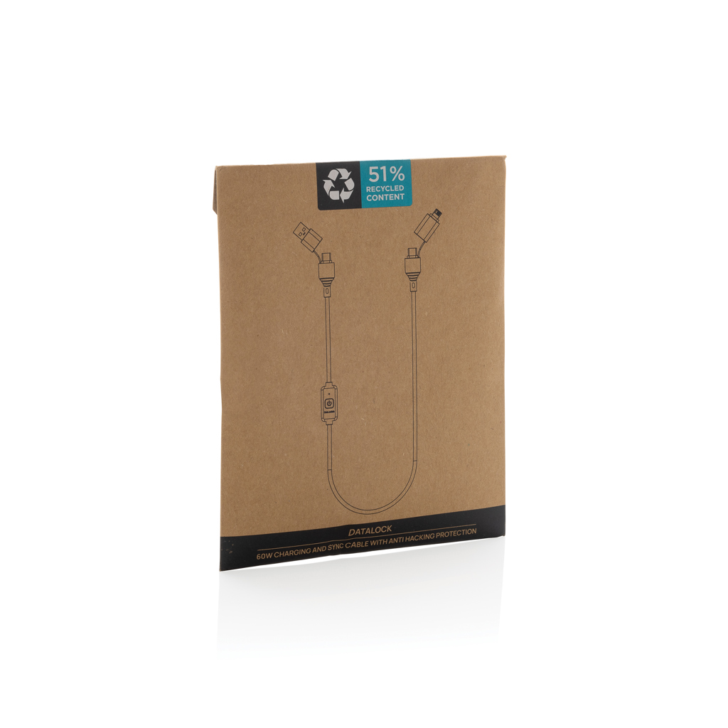 Cable protección piratería reciclado 60W Datalock RCS