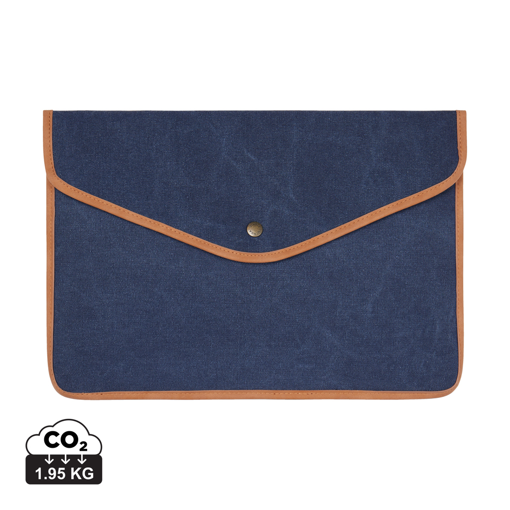Funda para portátil 16" de lona reciclada VINGA Bosler GRS