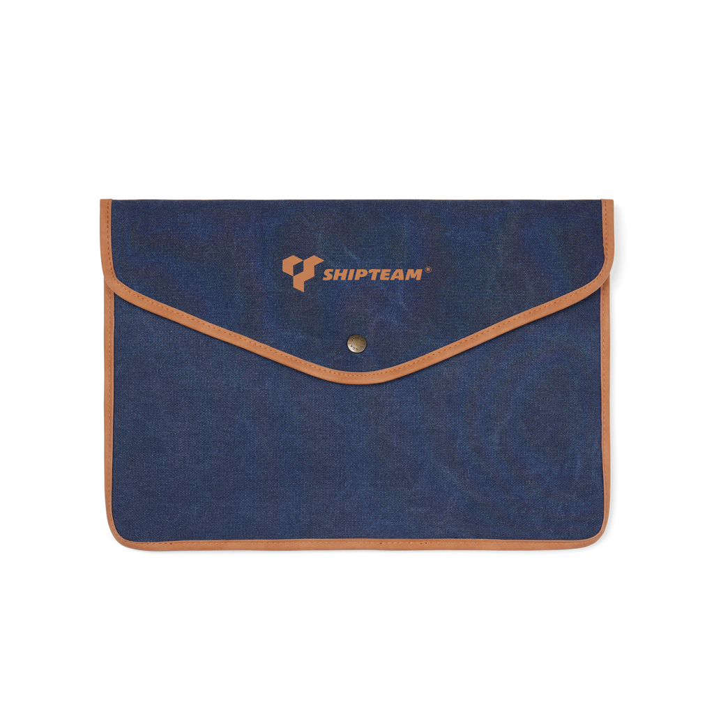Funda para portátil 16" de lona reciclada VINGA Bosler GRS