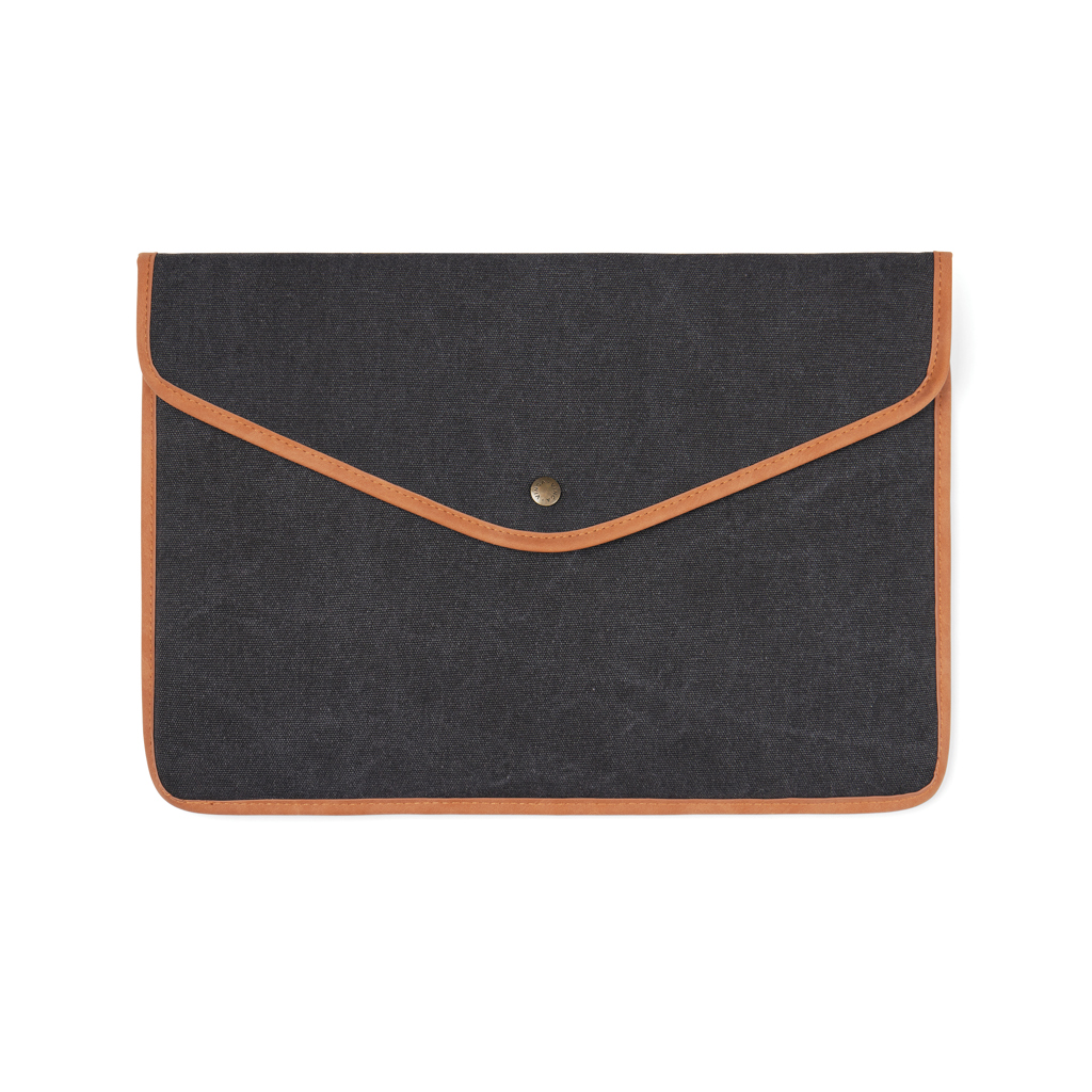 Funda para portátil 14" de lona reciclada VINGA Bosler GRS