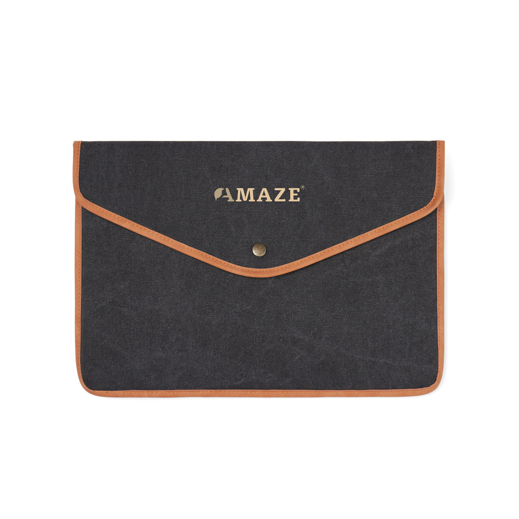 Funda para portátil 16" de lona reciclada VINGA Bosler GRS