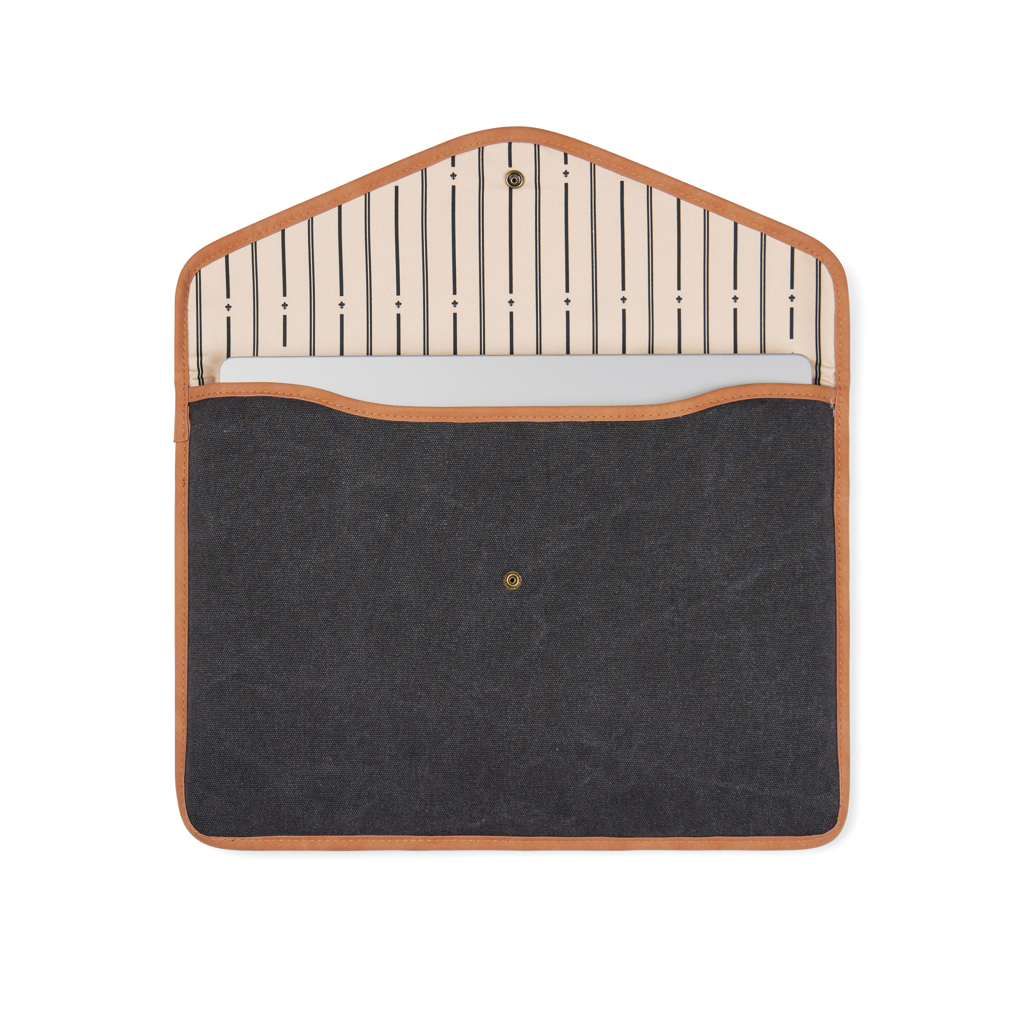 Funda para portátil 16" de lona reciclada VINGA Bosler GRS