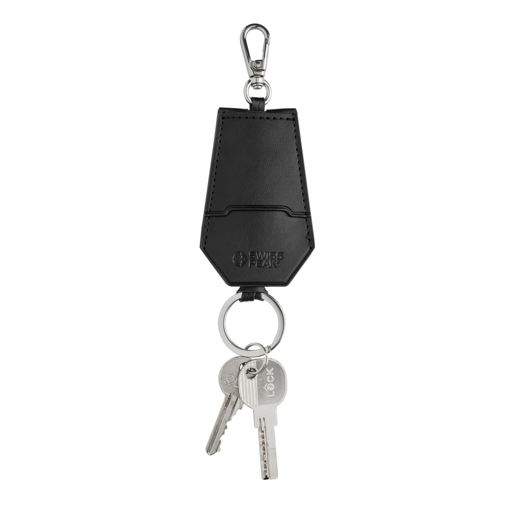 Set bolígrafos/llavero Tula de PU reciclado certificado RCS