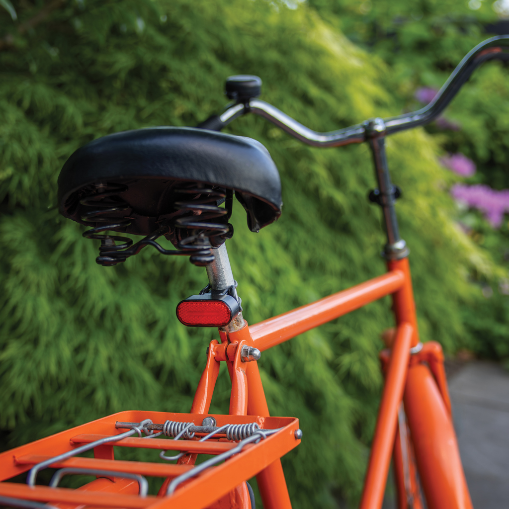 Set luces bicicleta recargables USB plástico reciclado RCS