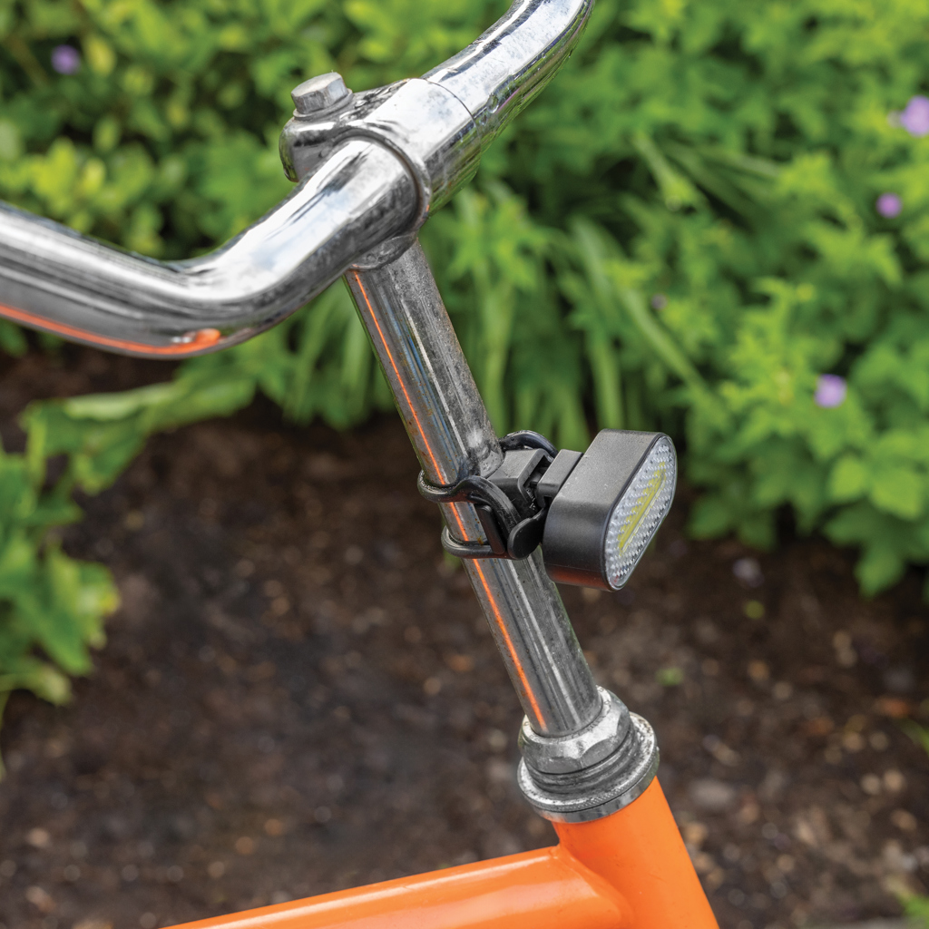 Set luces bicicleta recargables USB plástico reciclado RCS