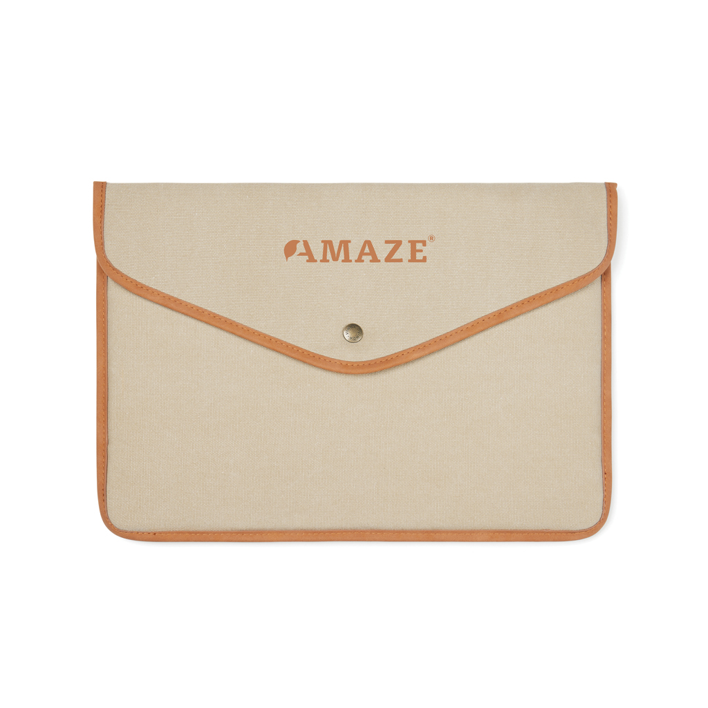 Funda para portátil 16" de lona reciclada VINGA Bosler GRS
