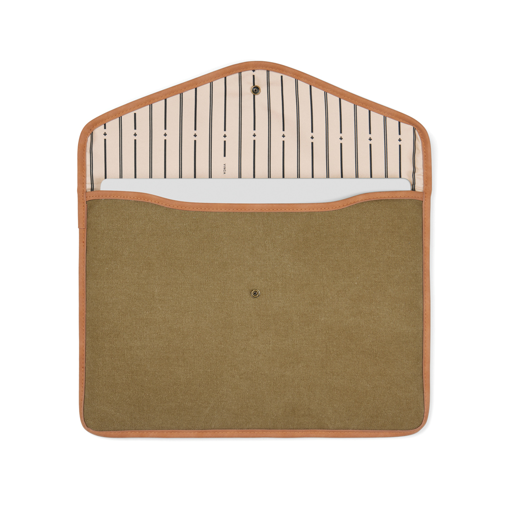 Funda para portátil 16" de lona reciclada VINGA Bosler GRS