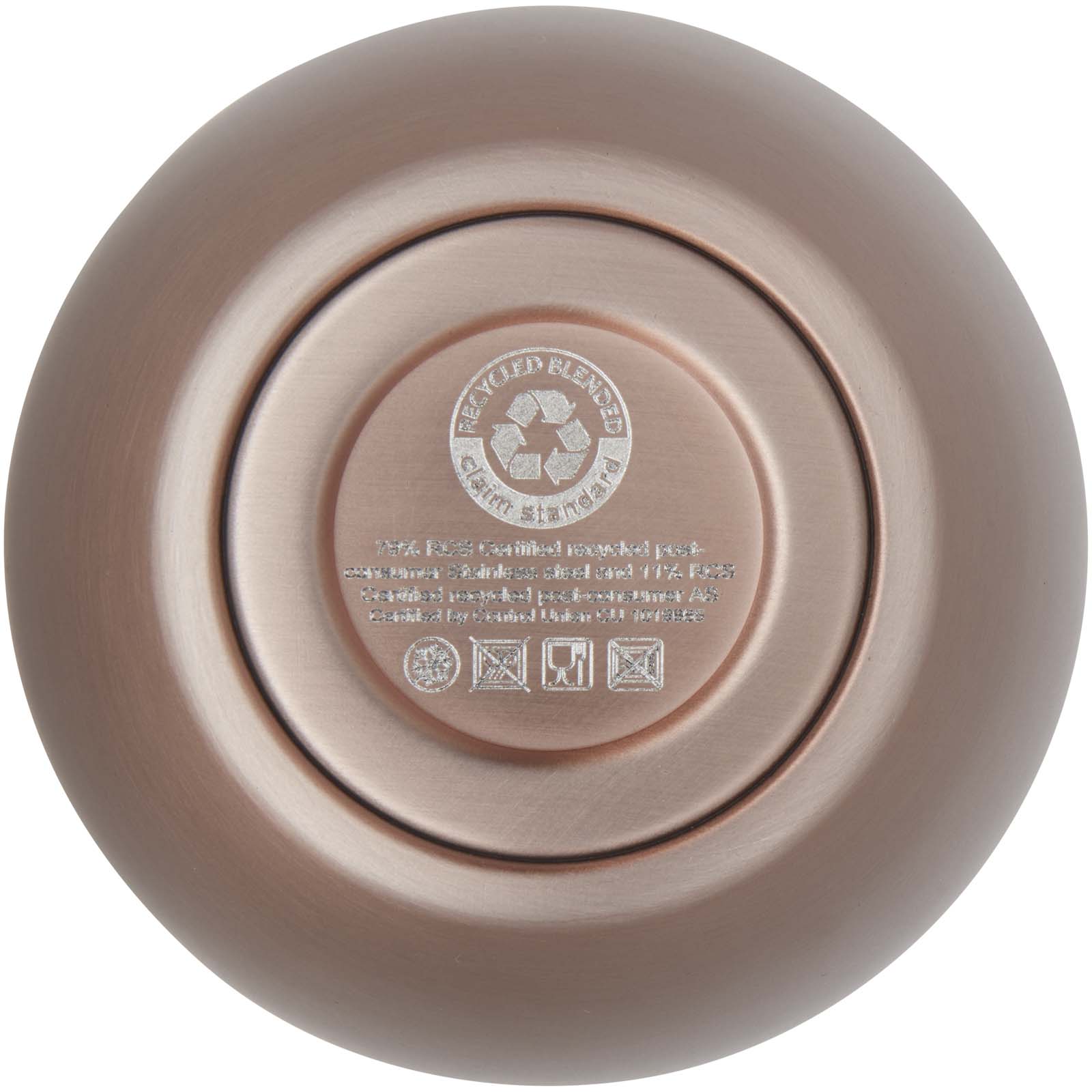 Taza con aislamiento de cobre de 350 ml de acero inóxidable reciclado con certificado RCS Corzo