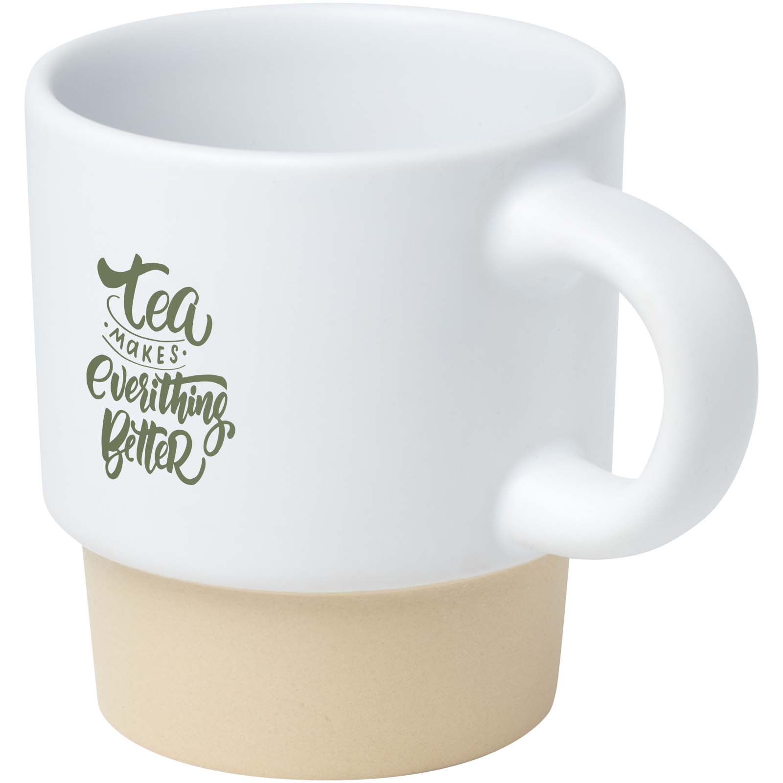 Taza de espresso apilable de 130 ml con fondo de arcilla Olympia