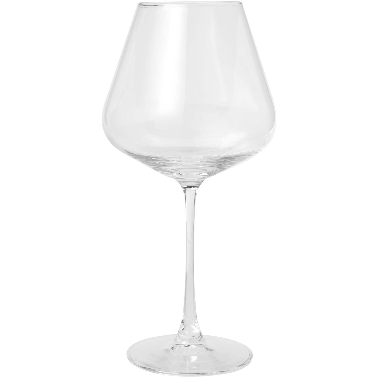 Set de 2 vasos de vidrio para vino Rosso