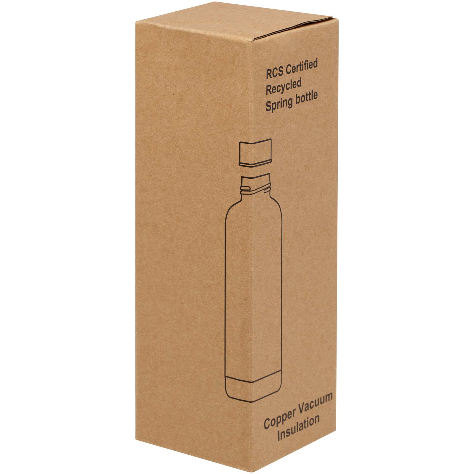 Bidón con aislamiento de cobre de 500 ml de acero inóxidable reciclado con certificado RCS Spring