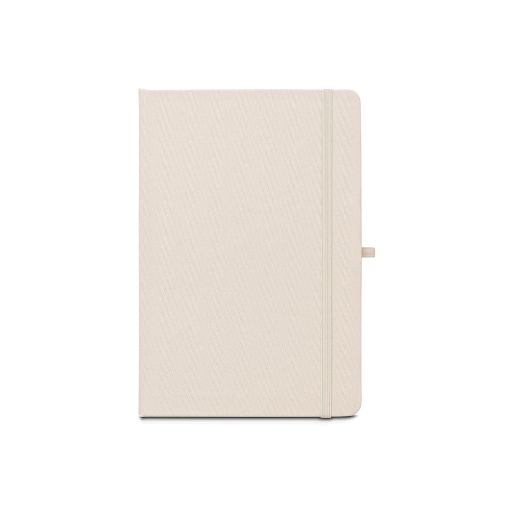 ANNE. Cuaderno A5 en poliéster reciclado (100% rPET) con páginas a rayas