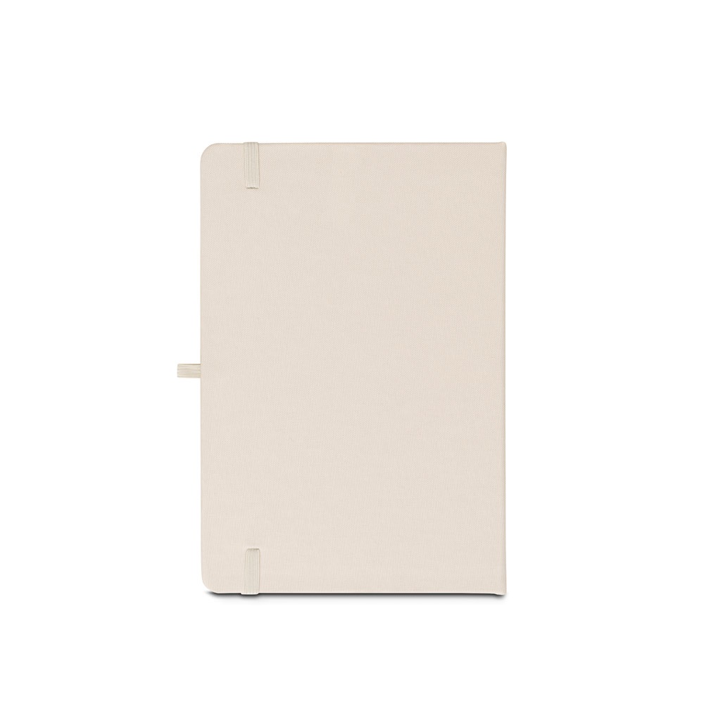 ANNE. Cuaderno A5 en poliéster reciclado (100% rPET) con páginas a rayas