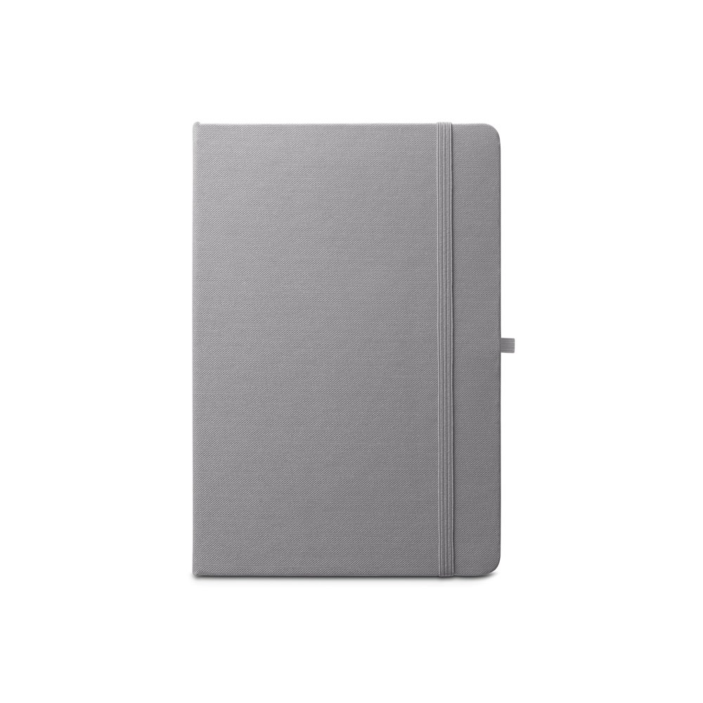 ANNE. Cuaderno A5 en poliéster reciclado (100% rPET) con páginas a rayas