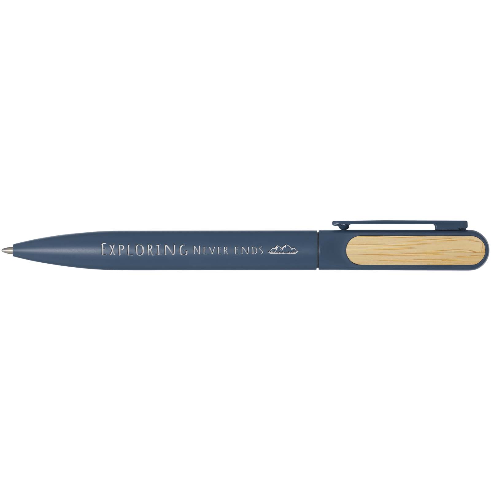Bolígrafo de aluminio reciclado Blanca (tinta negra)
