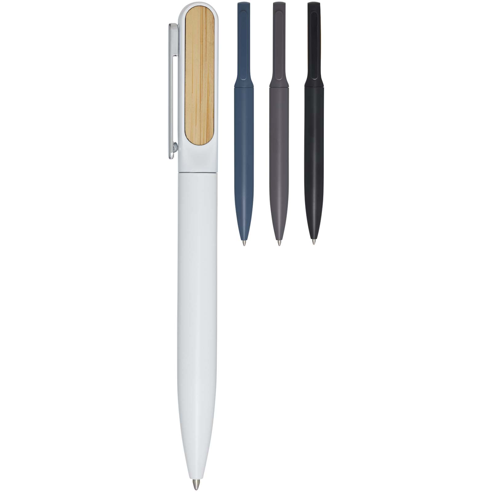 Bolígrafo de aluminio reciclado Blanca (tinta azul)