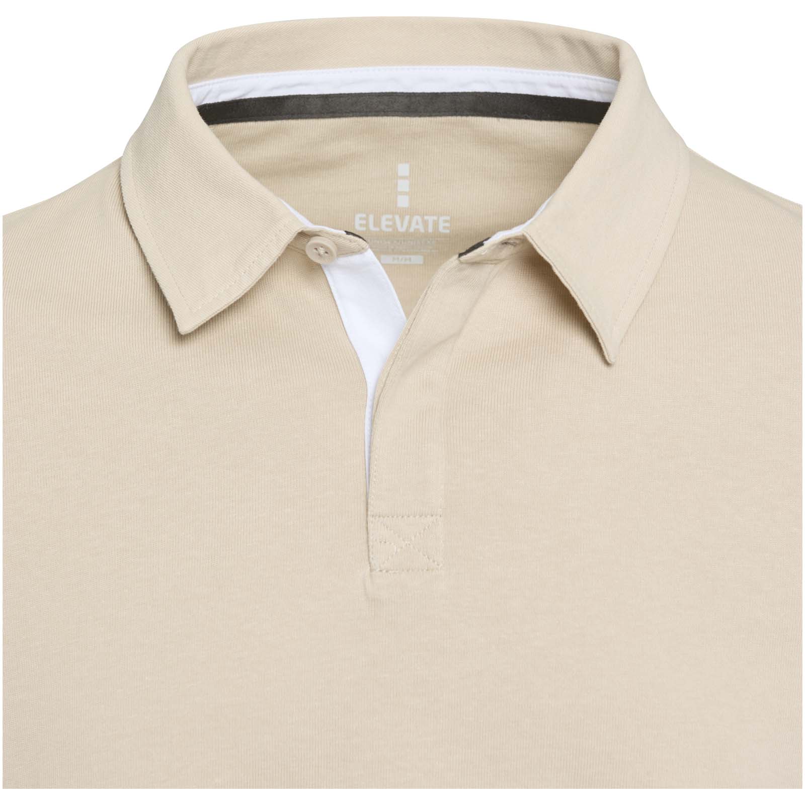 Clyde unisex organic rugby polo sweatshirt