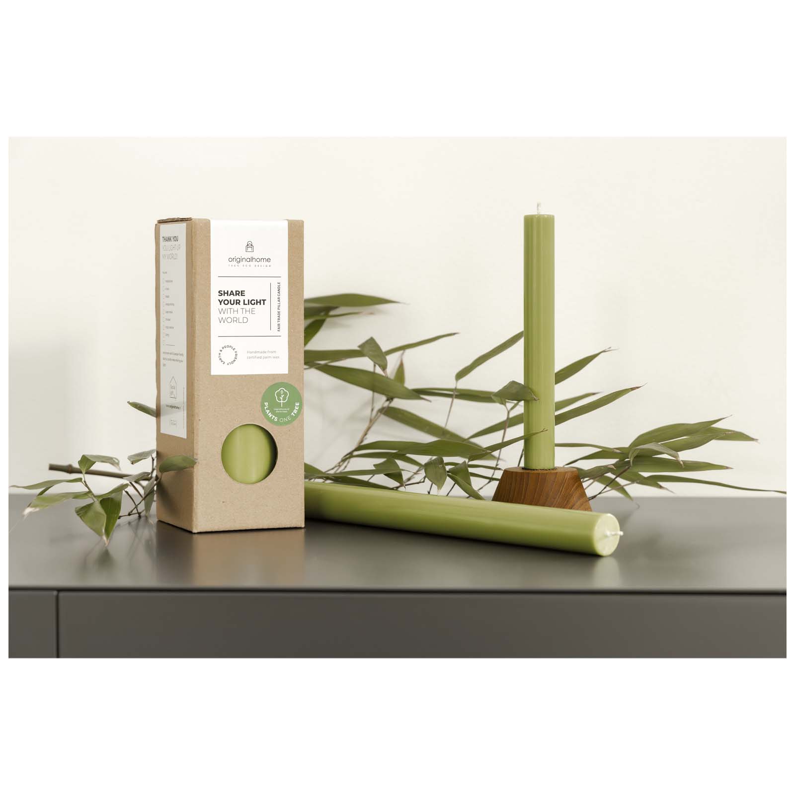Vela de matcha para cenas románticas Originalhome