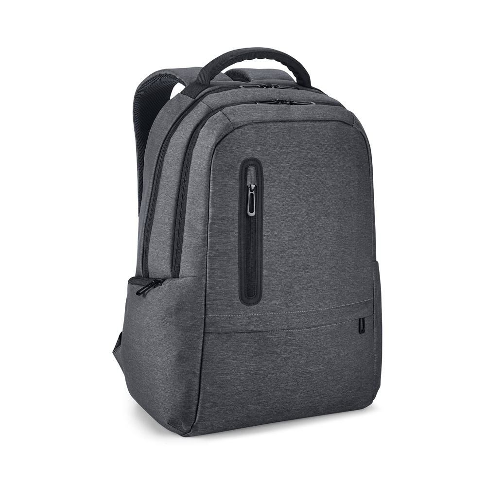 RE-BOSTON. Mochila impermeable para portátil de nailon reciclado 2Tone con compartimento de poliéster reciclado 210D