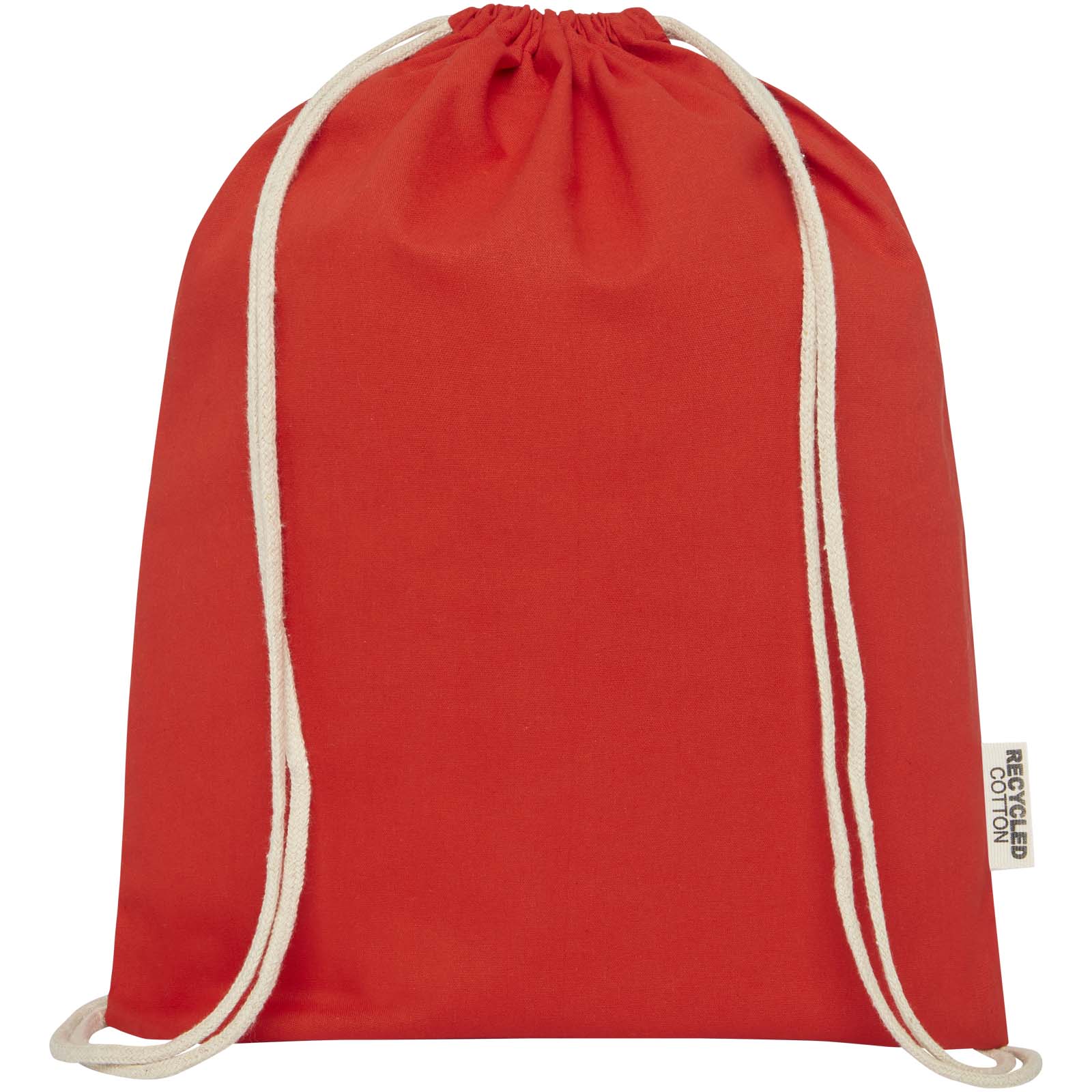 Bolsa con cordón de algodón reciclado GRS de 140 g/m² Oregon