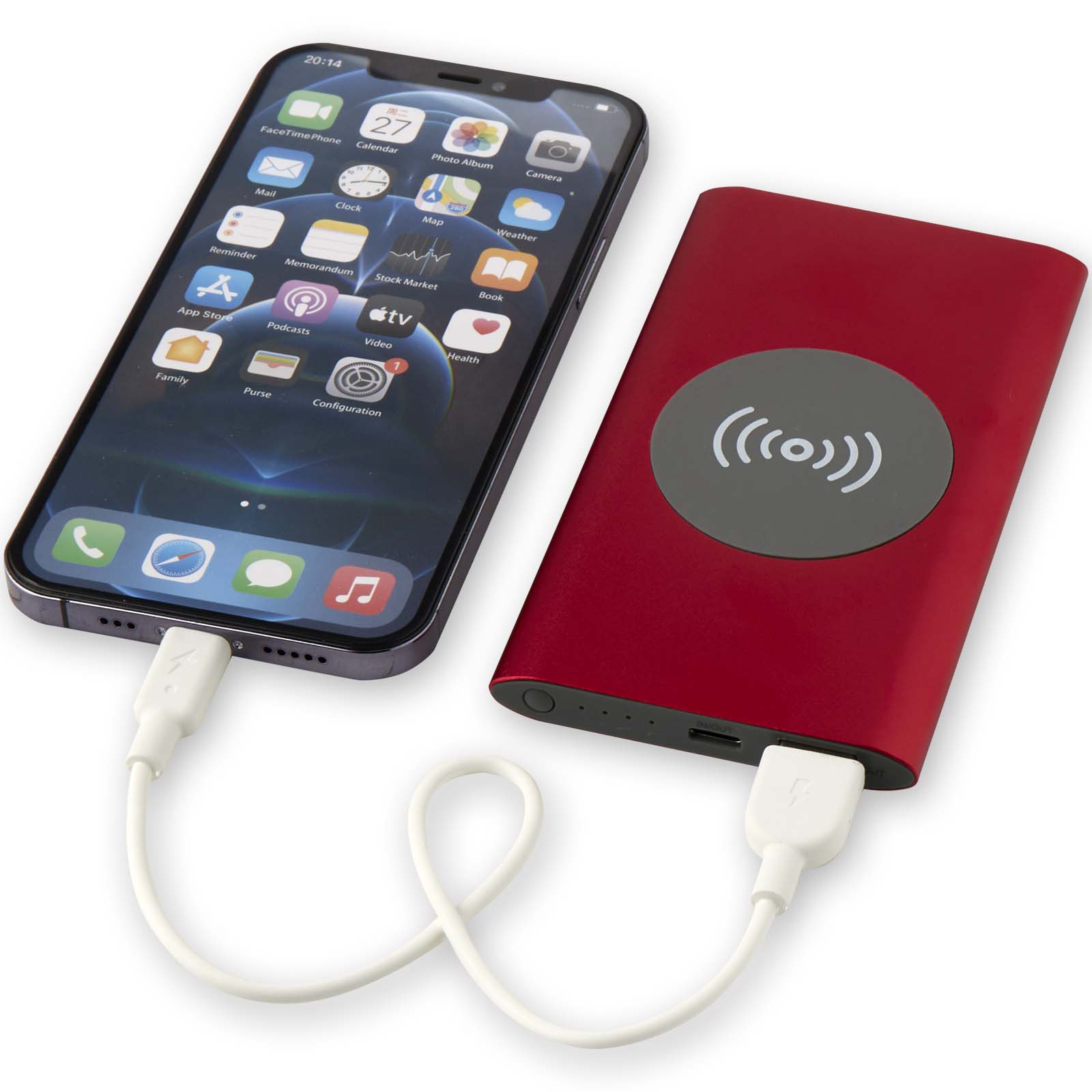 Batería externa inalámbrica tipo C de aluminio reciclado de 4000 mAh Juice