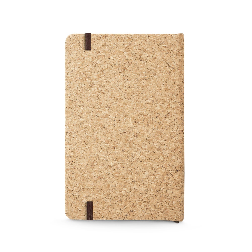 HAWKINS. Libreta de bolsillo de corcho con páginas lisas, en material certificado FSC™ y otros materiales controlados