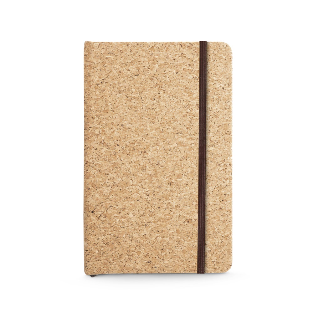 HAWKINS. Libreta de bolsillo de corcho con páginas lisas, en material certificado FSC™ y otros materiales controlados