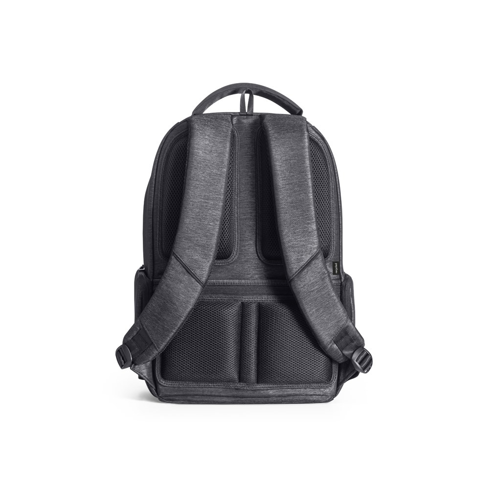 RE-BOSTON. Mochila impermeable para portátil de nailon reciclado 2Tone con compartimento de poliéster reciclado 210D