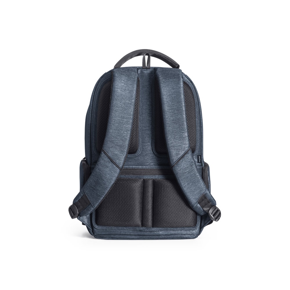 RE-BOSTON. Mochila impermeable para portátil de nailon reciclado 2Tone con compartimento de poliéster reciclado 210D