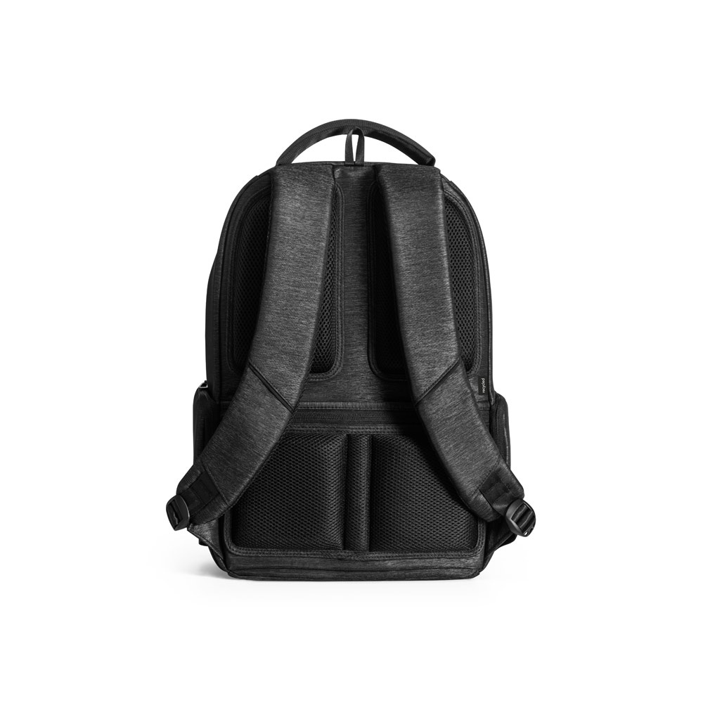 RE-BOSTON. Mochila impermeable para portátil de nailon reciclado 2Tone con compartimento de poliéster reciclado 210D