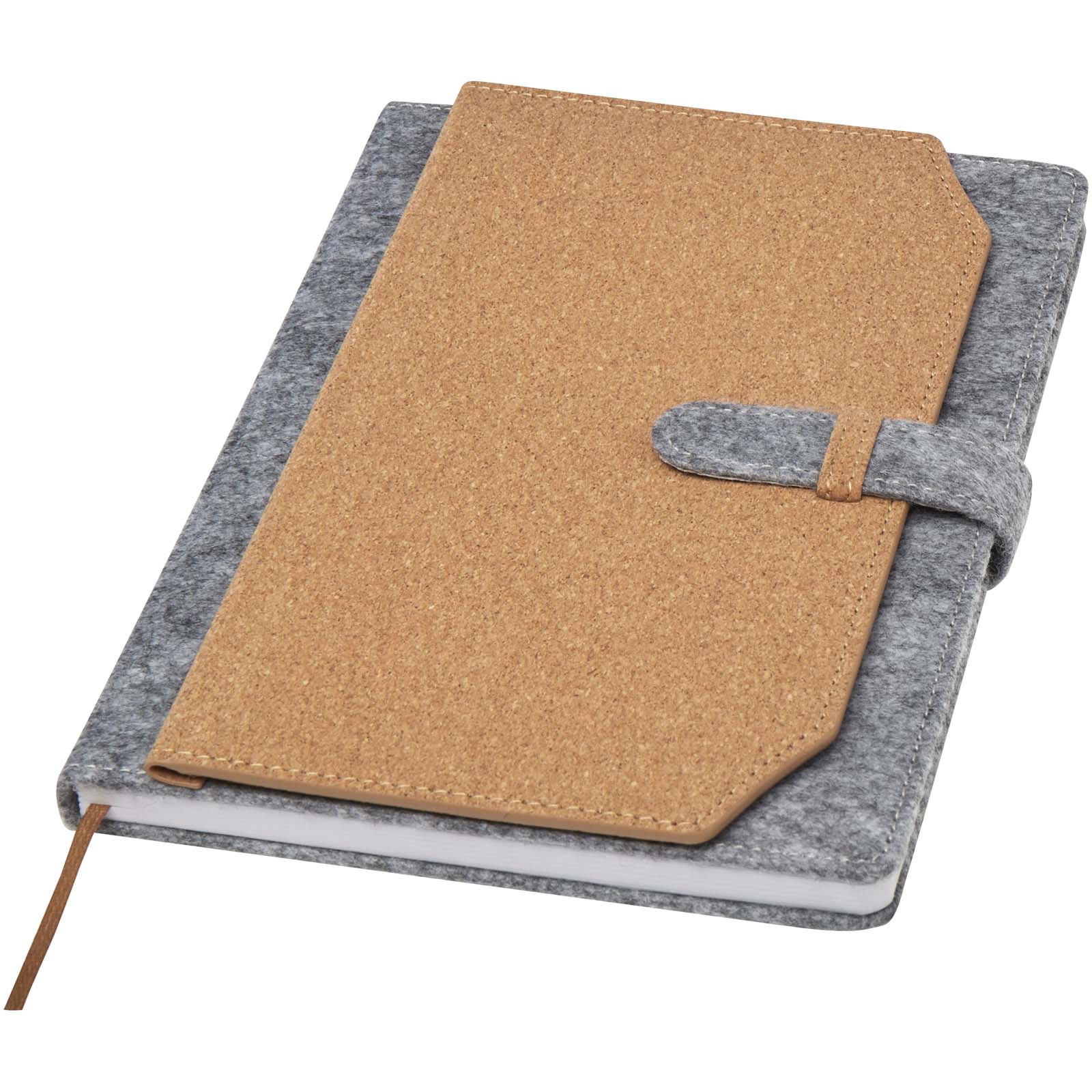 Libreta A5 de corcho y fieltro reciclado Viviana