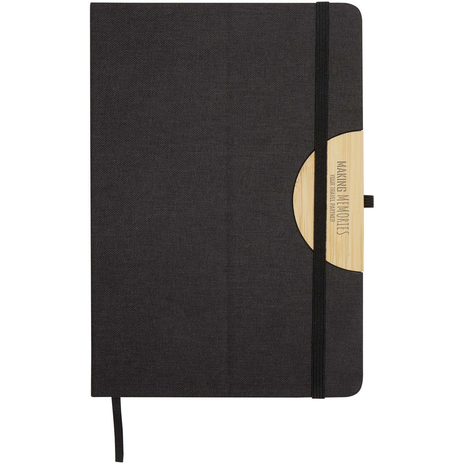 Set de regalo con libreta de tapa dura A5 y bolígrafo Laura (tinta negra)