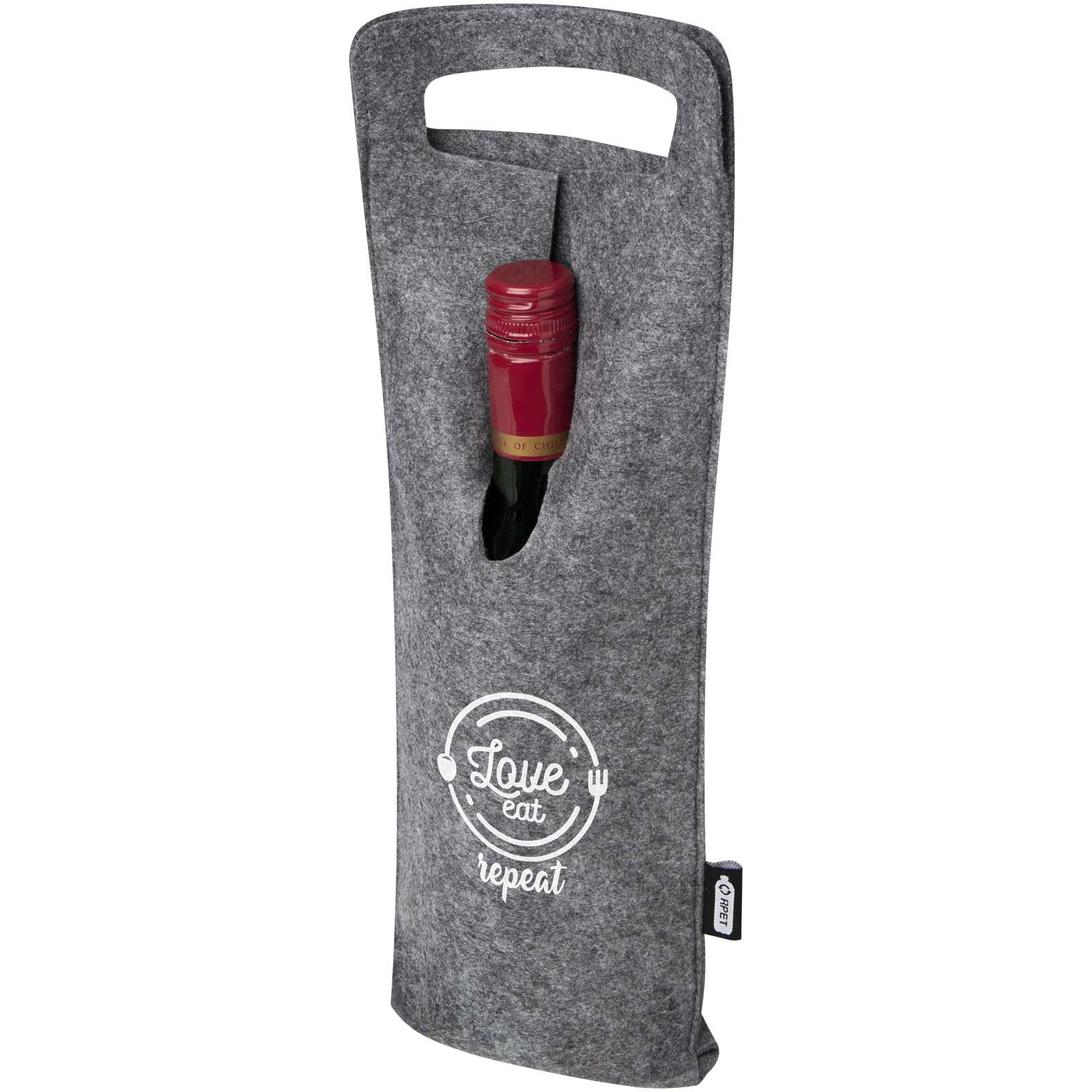 Bolsa de vino de fieltro reciclado GRS de 75 cl Felta