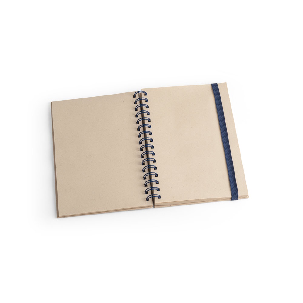 PROUST. Libreta A5 de anillas, tapa dura, fabricada en papel de caña de azúcar (80% caña de azúcar), con páginas lisas