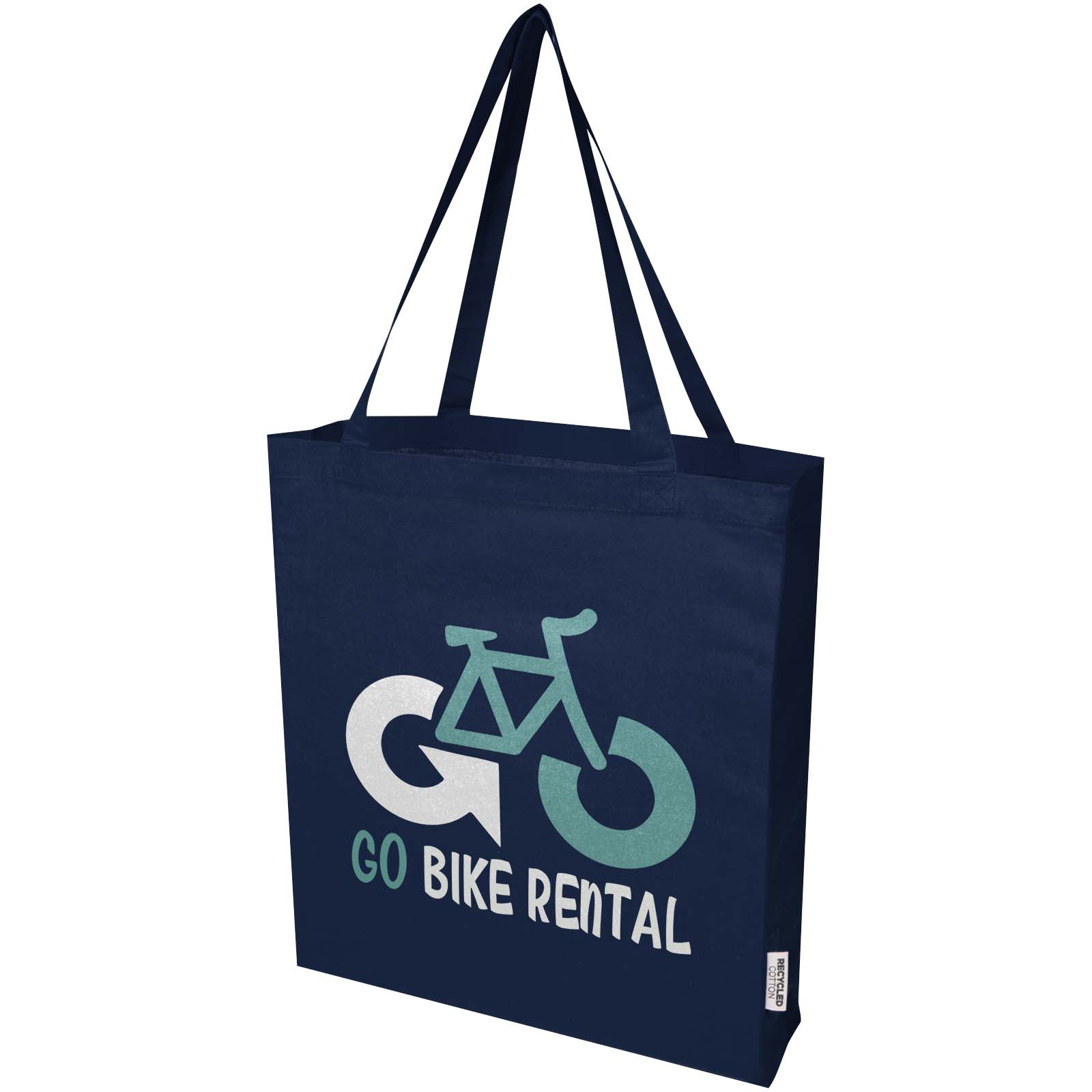 Bolsa Tote con refuerzos de algodón reciclado GRS de 140 g/m² Madras