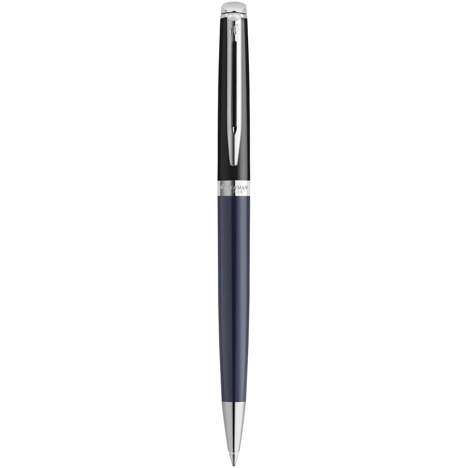 Bolígrafo con bloques color y ribete plateado Hemisphere (tinta azul)